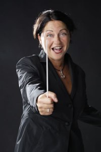 La direttrice d'orchestra Silvia Massarelli