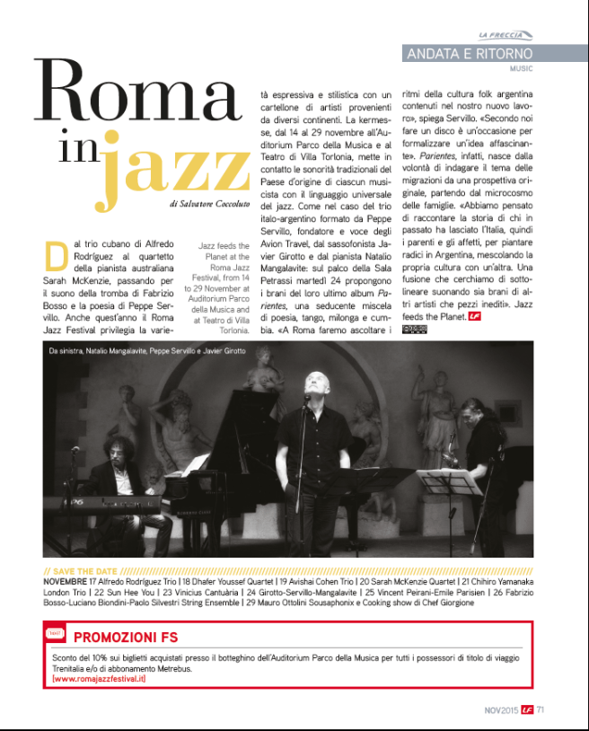 Articolo Freccia_Roma in jazz